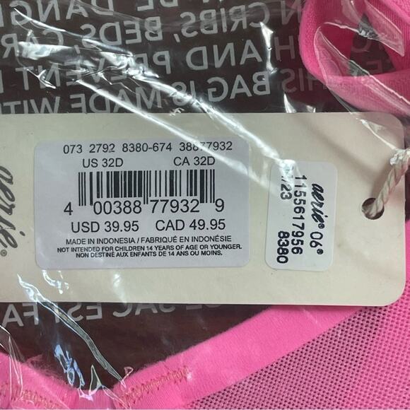 Aerie Smoothez Pink‎ Balconette Mesh Underwire Bra NWT Size 36C - Picture 3 of 4